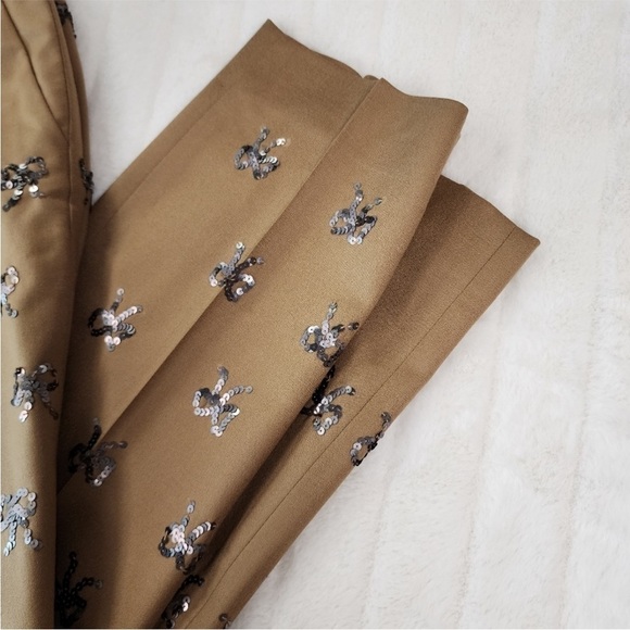 J.Crew Collection silk Sequin Bow Pants size 0 - Picture 8 of 15